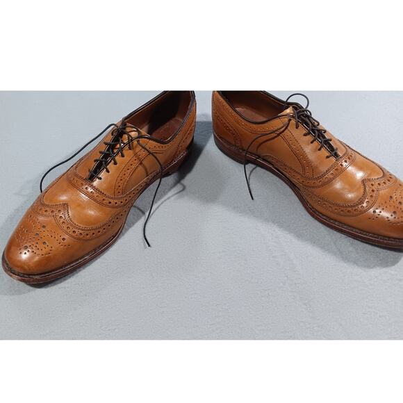 Allen Edmonds McAllister Walnut Calfskin Oxford Wingtip Brogue 13A USA Handmade - Picture 3 of 5